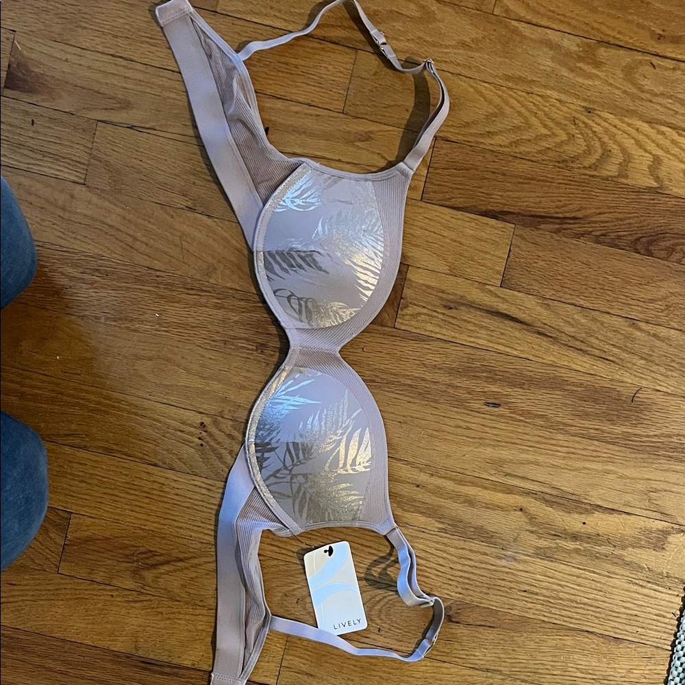 Lively Bra in Cream with Silver Accents